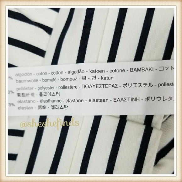 ZARA Shorts, Trafaluc Collection - BLACK & WHITE STRIPED PAPERBAG - SZ - S (NWT) - Picture 7 of 8